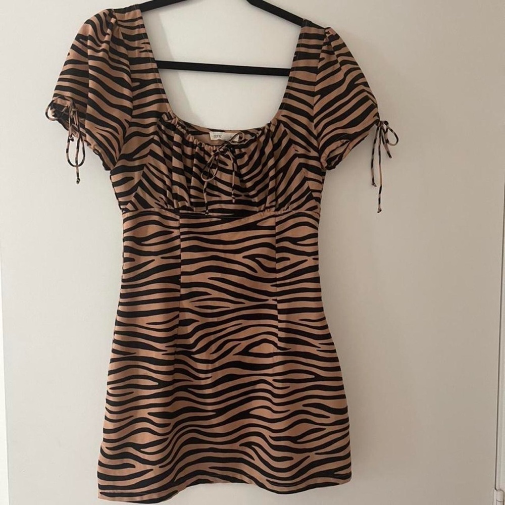 zebra print mini dress. Size S. From the brand Cotton Candy LA.